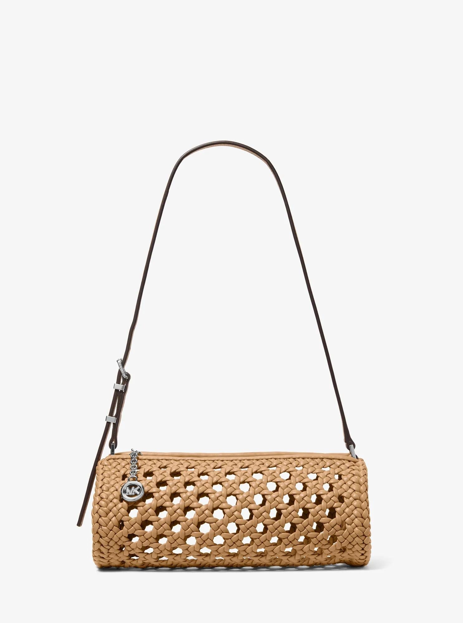 Izzy Small Crocheted Barrel Pochette