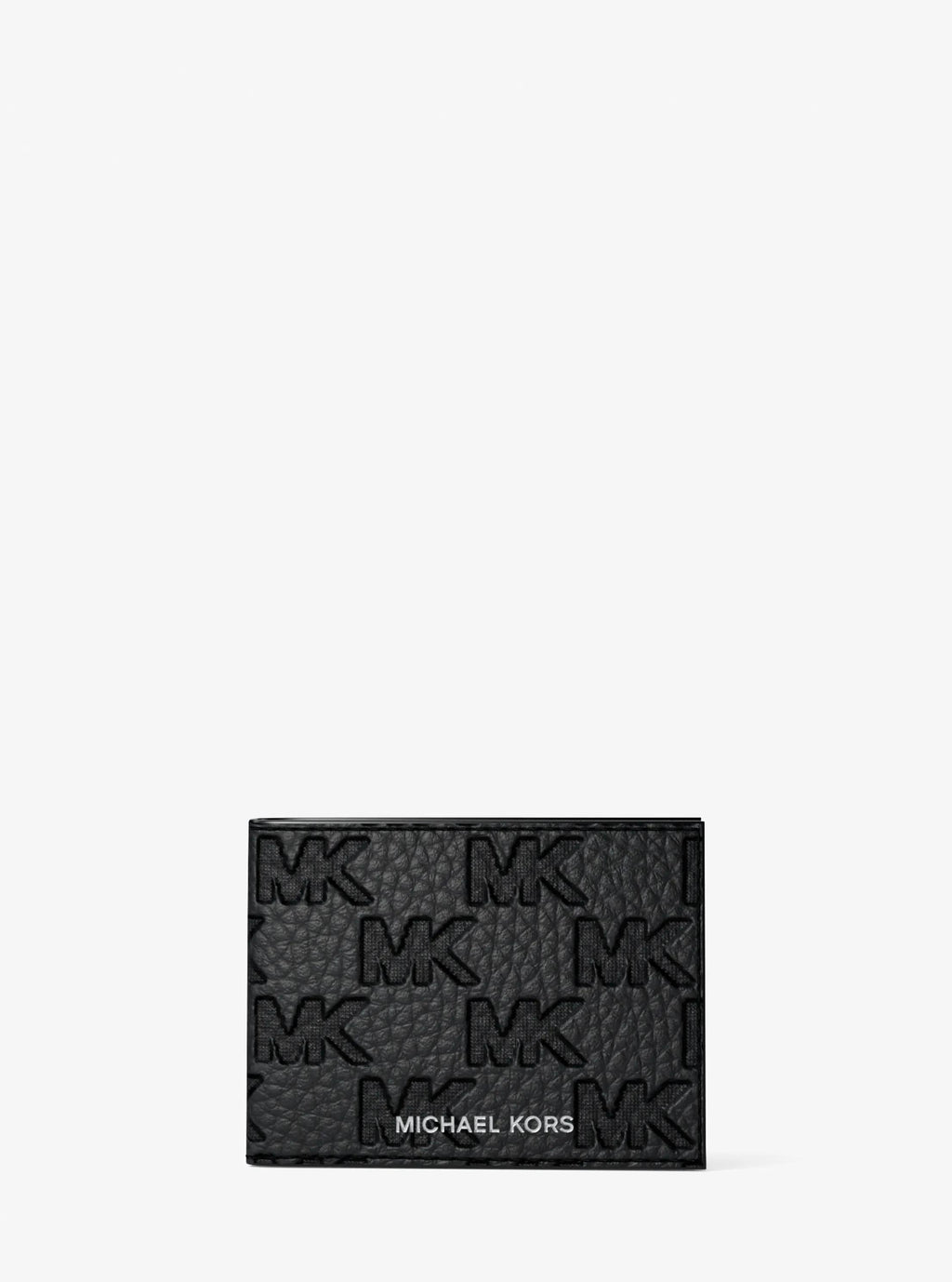 Hudson Logo Embossed Leather Billfold Wallet and Passcase