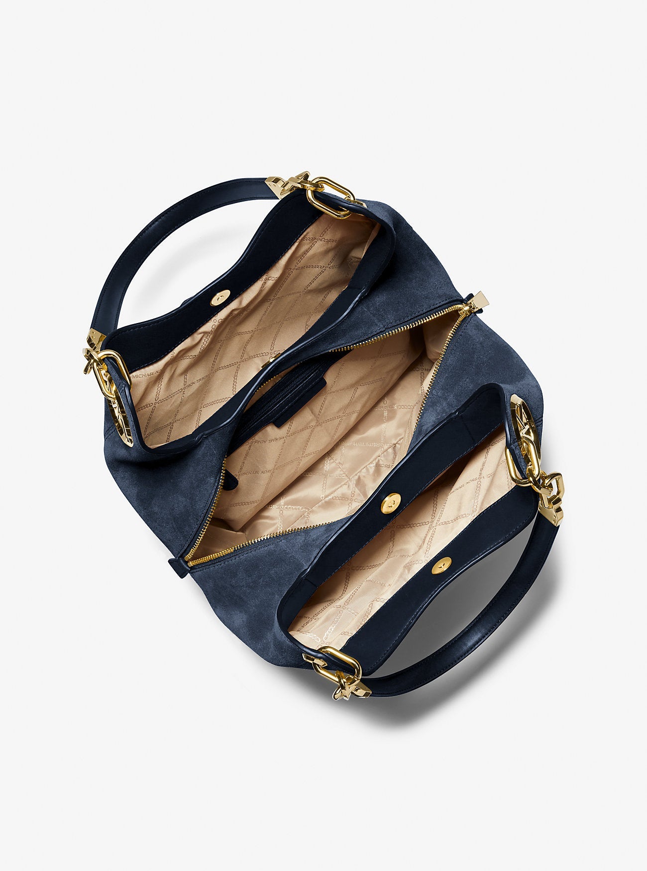 Lillie Large Suede Shoulder Bag