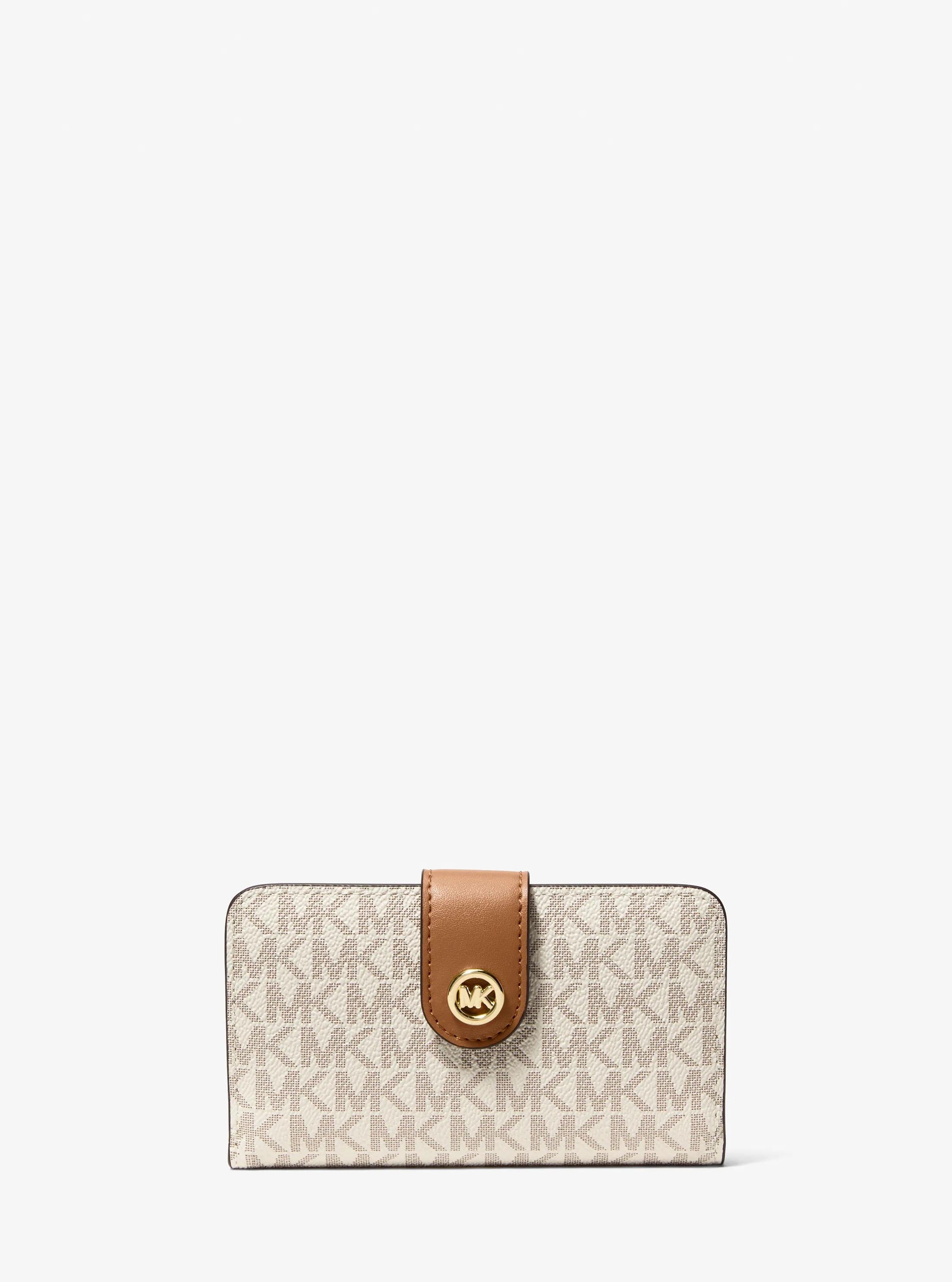MK Pop Charm Medium Signature Logo Wallet