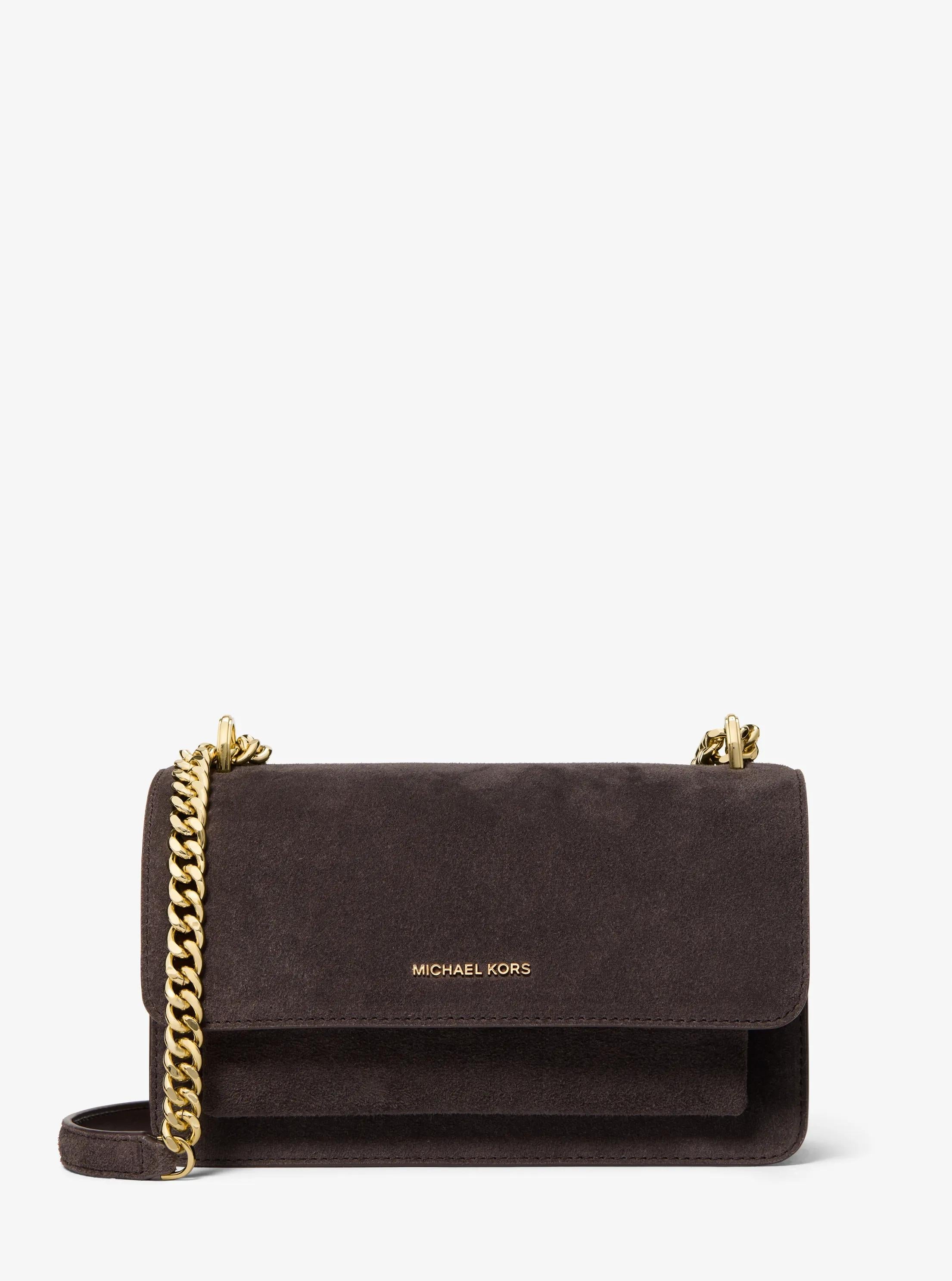 Claire Large Suede Shoulder Bag