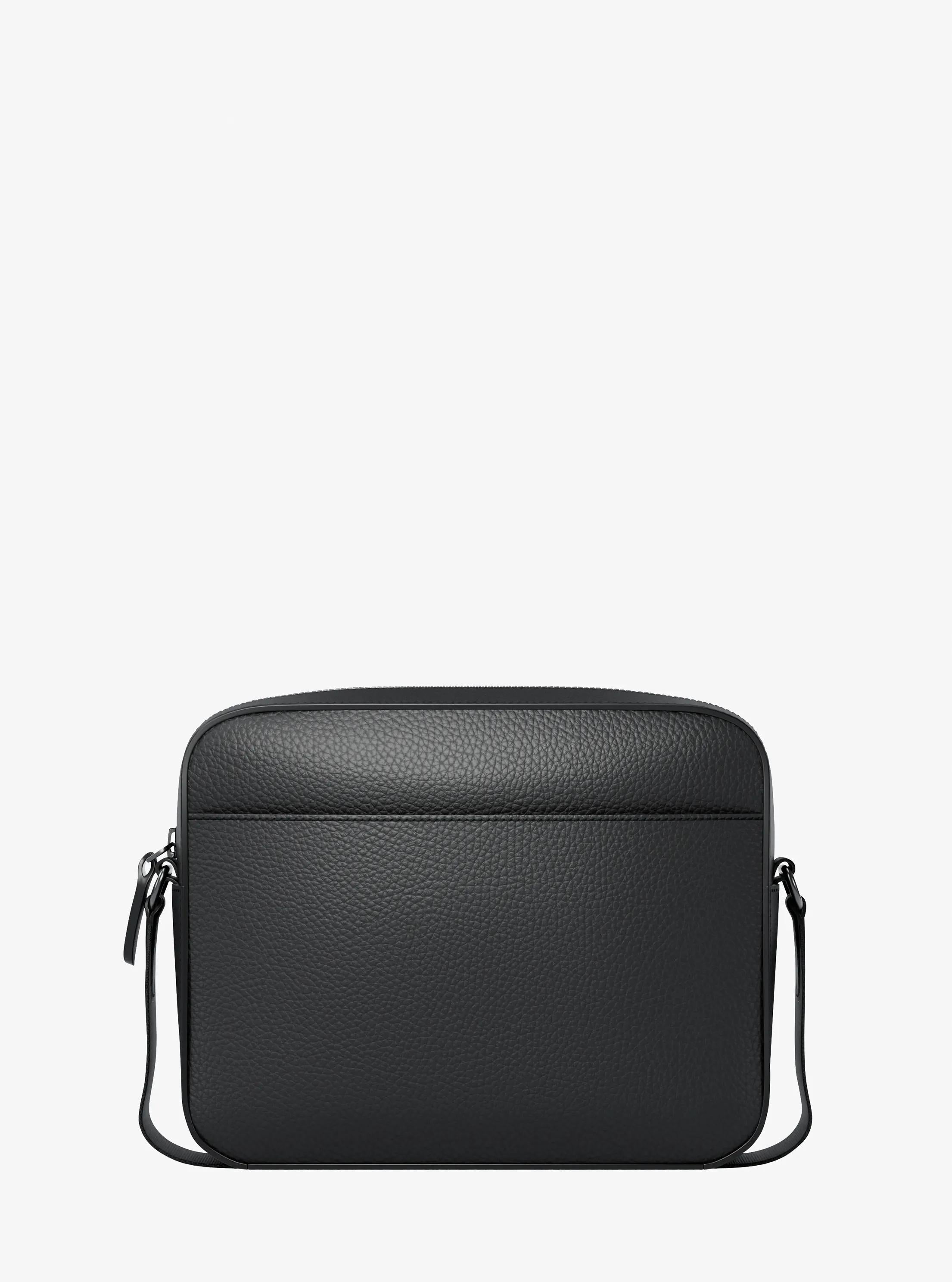 Jet Set Logo Embossed Leather Crossbody Bag