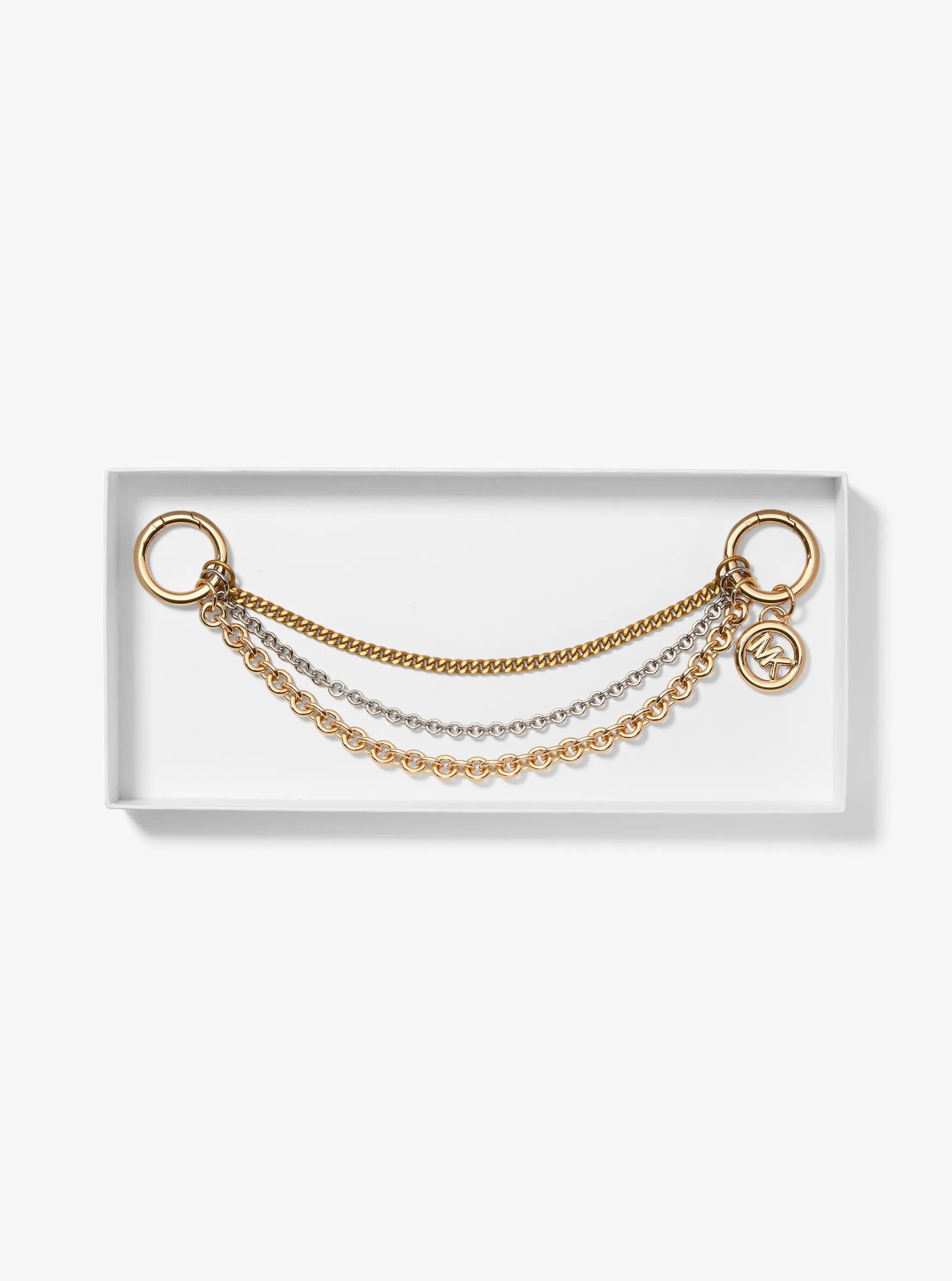 Mixed-Metal Chain Bag Charm