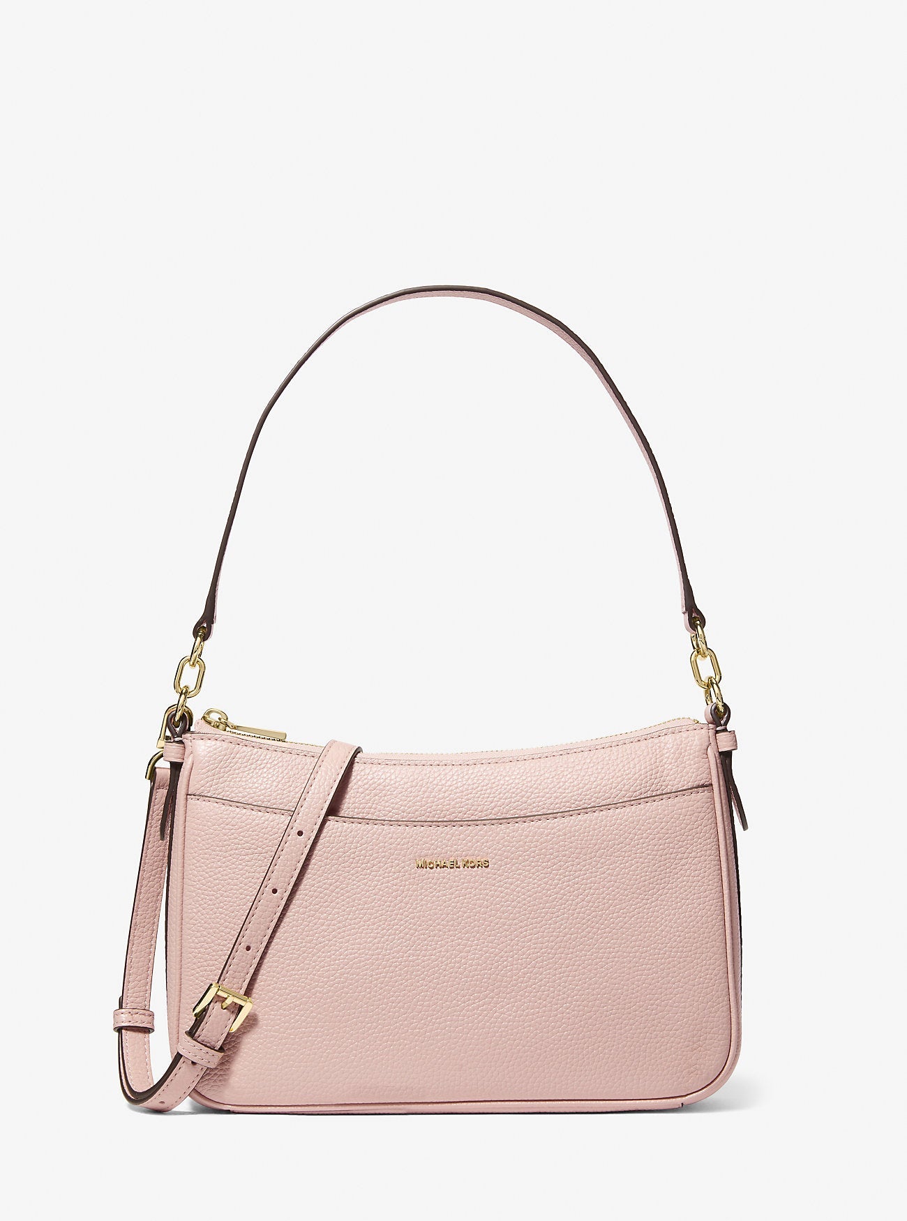 Jet Set Medium Pebbled Leather Convertible Crossbody Bag