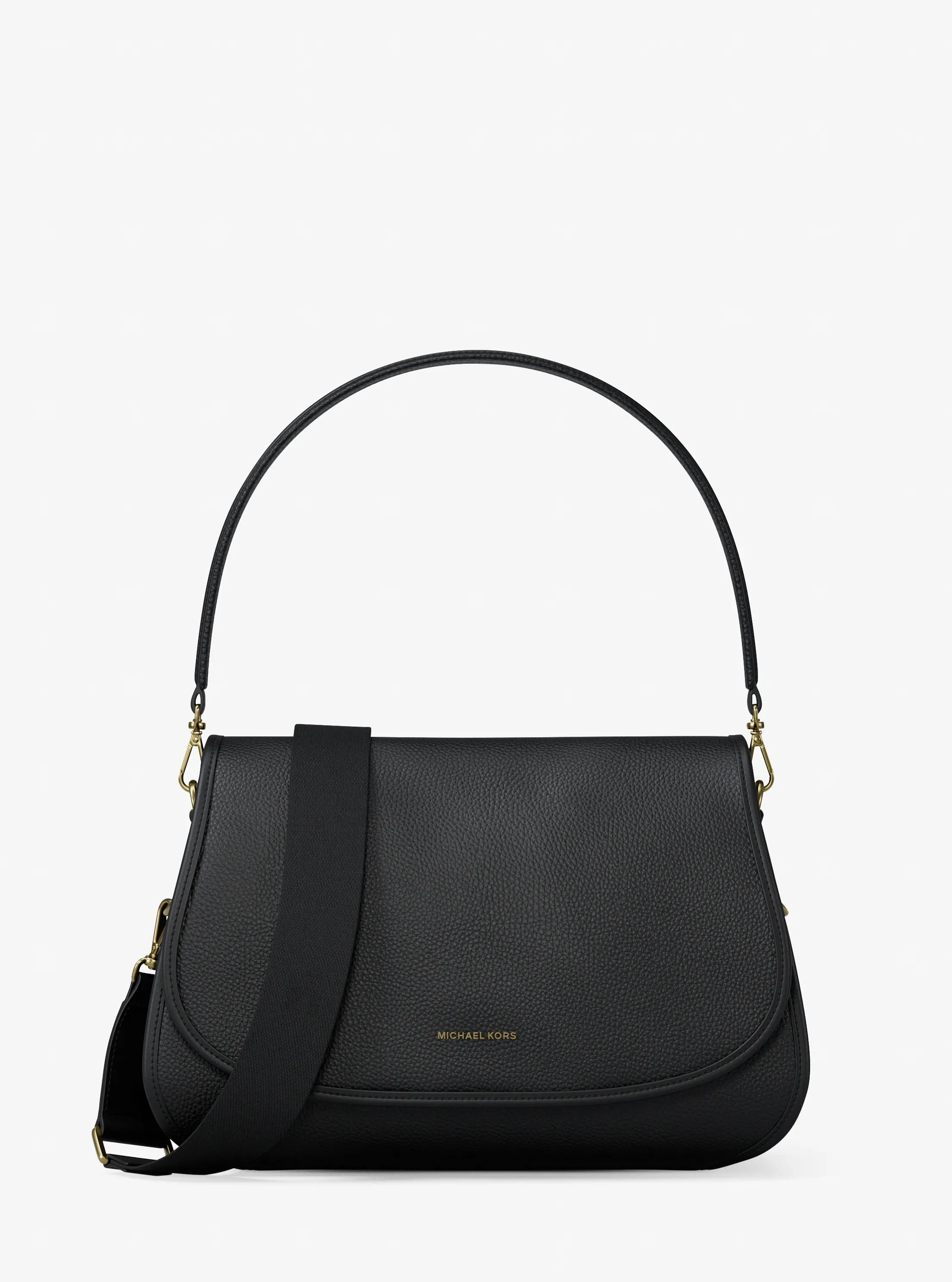 Holmes Medium Pebbled Leather Convertible Messenger Bag