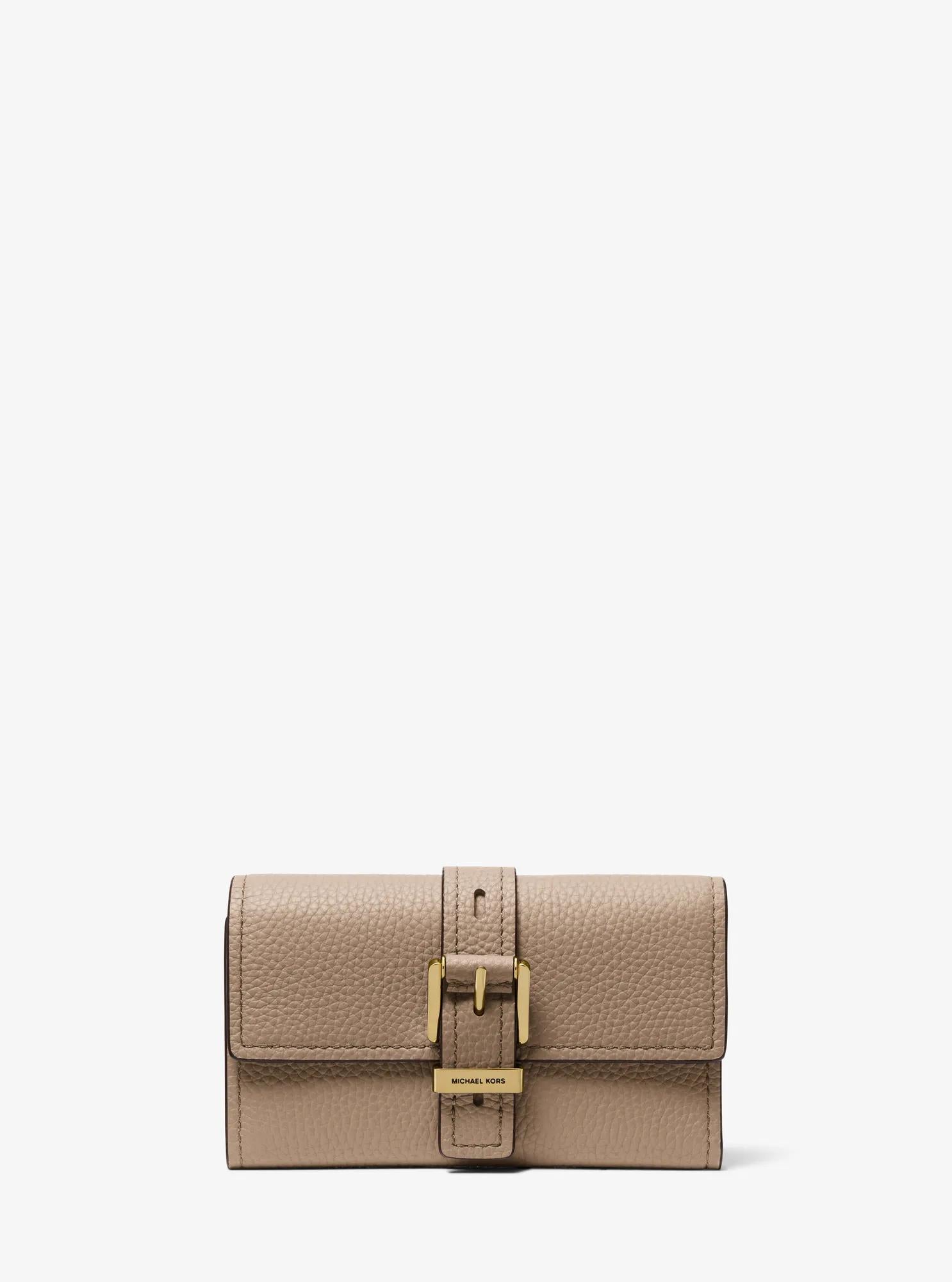 Nolita Medium Pebbled Leather Tri-Fold Wallet
