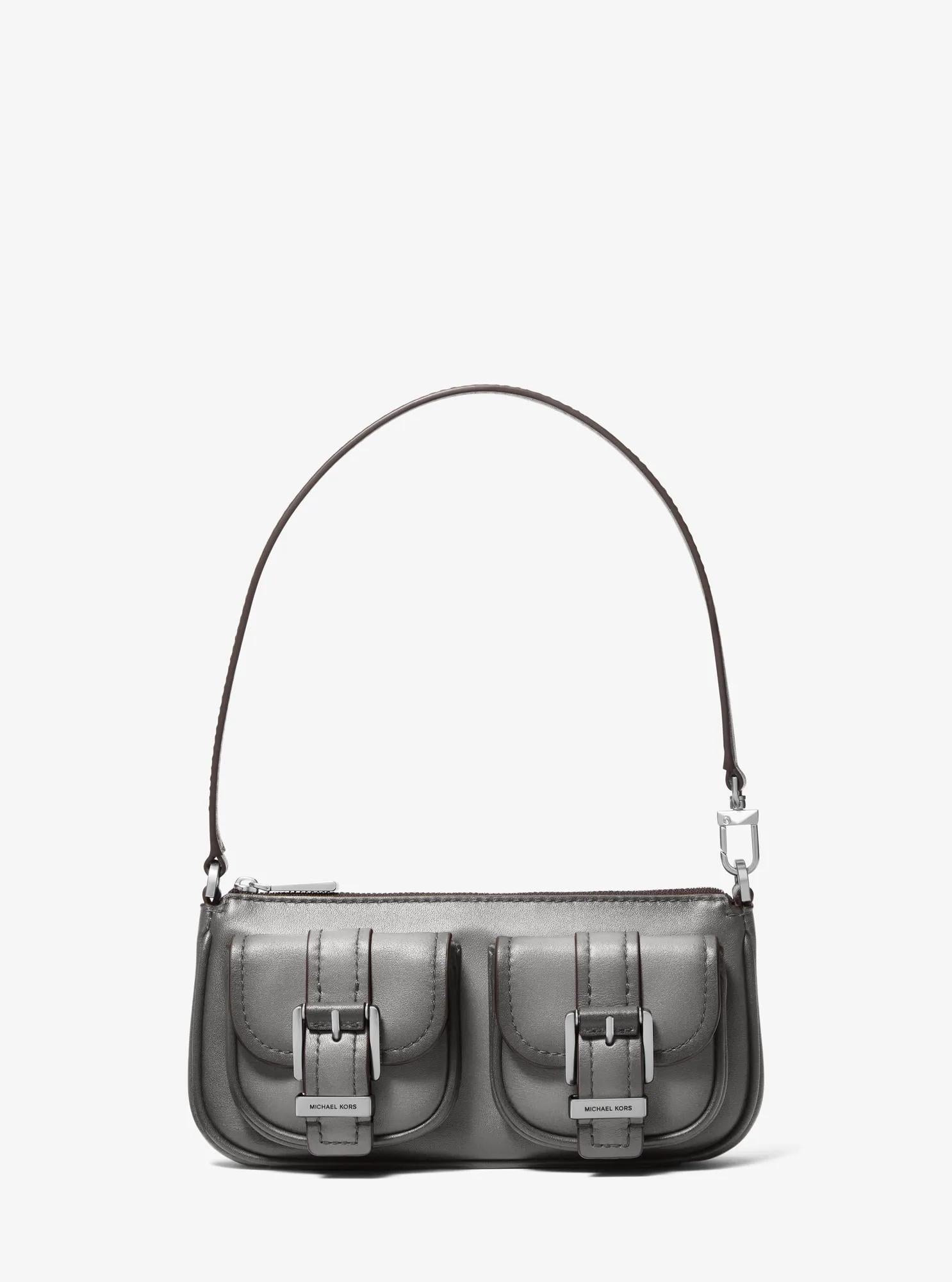 Zoe Small Burnished Leather Pochette