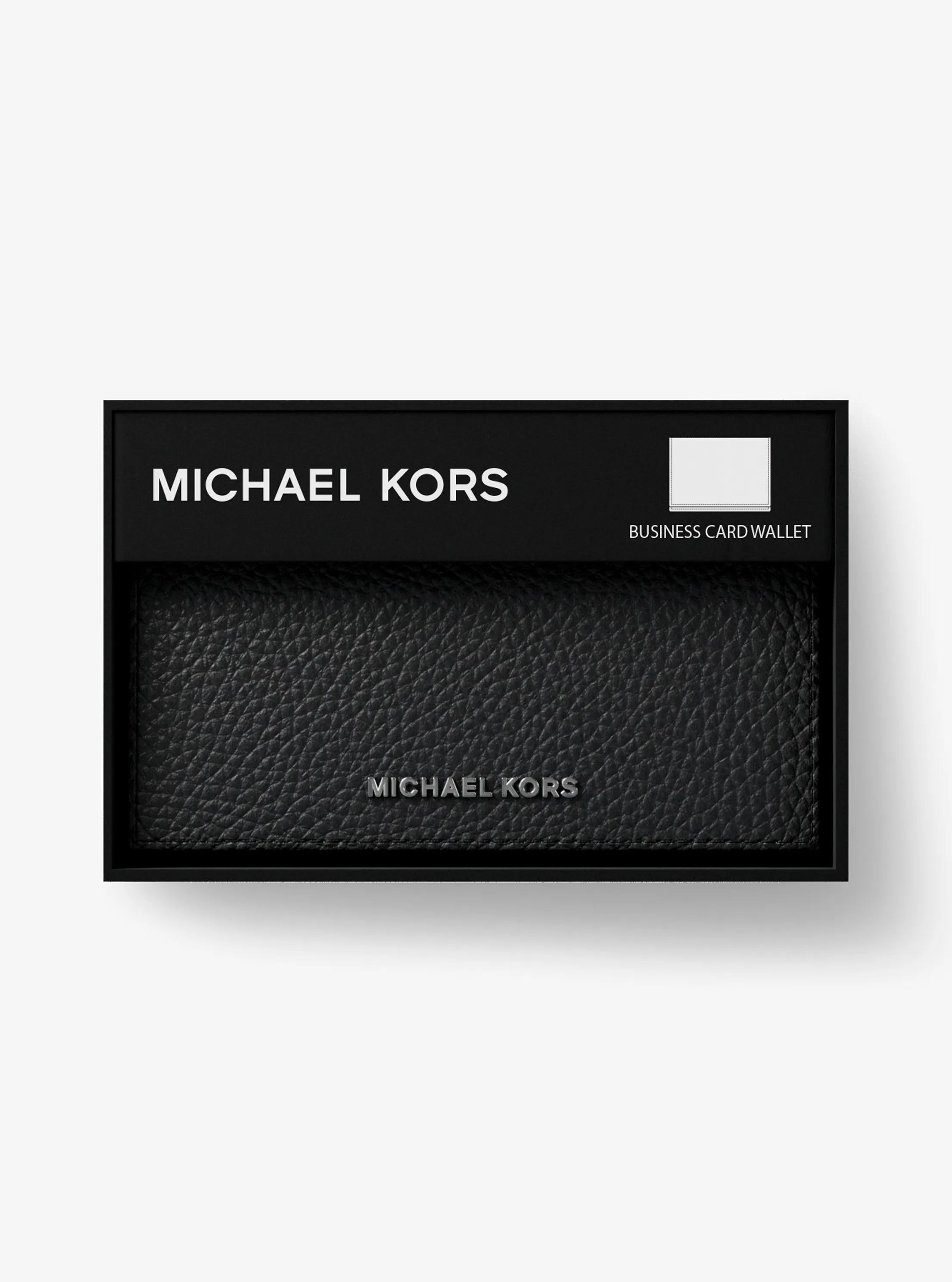 Hudson Pebbled Leather Card Case