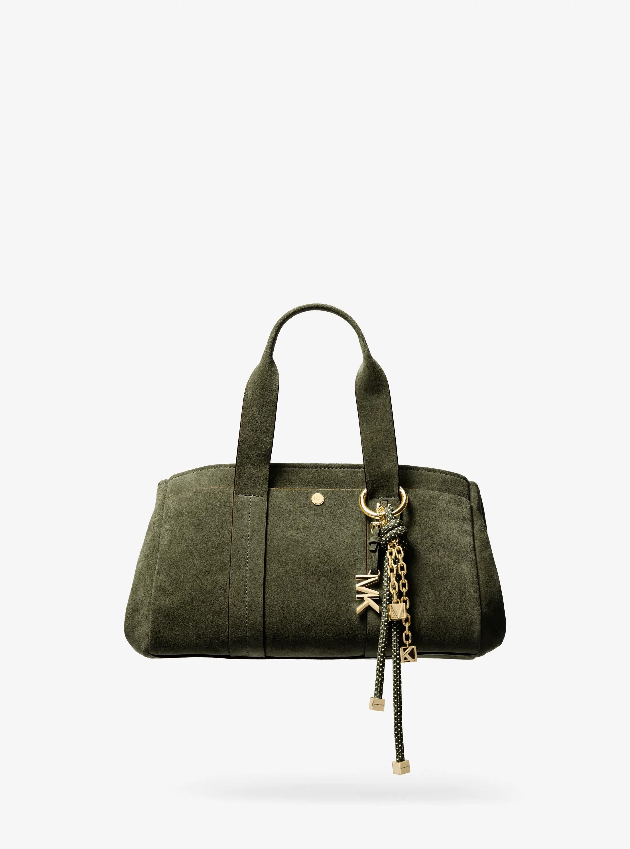 Gold-Tone and Speckled Cord Bag Charm
