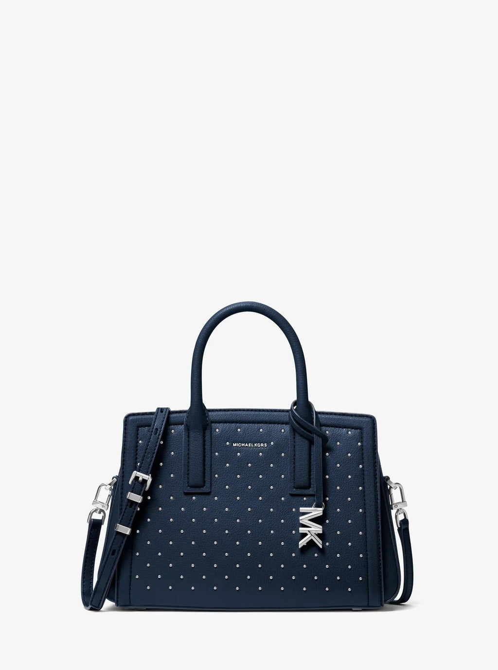 Laila Small Studded Leather Satchel