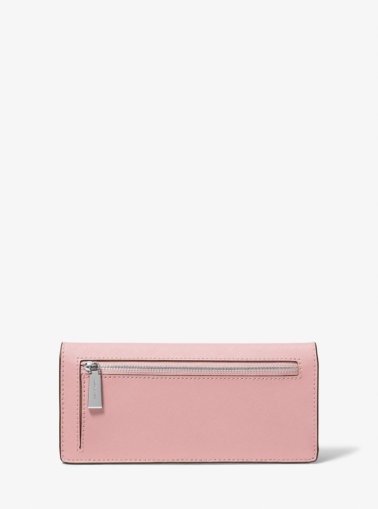 Jet Set Large Saffiano Leather Snap-Front Wallet