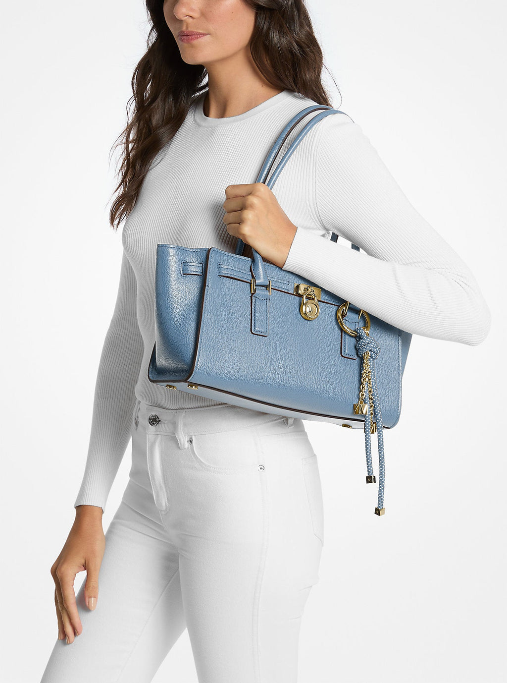 Hamilton Moderne Small Leather Satchel