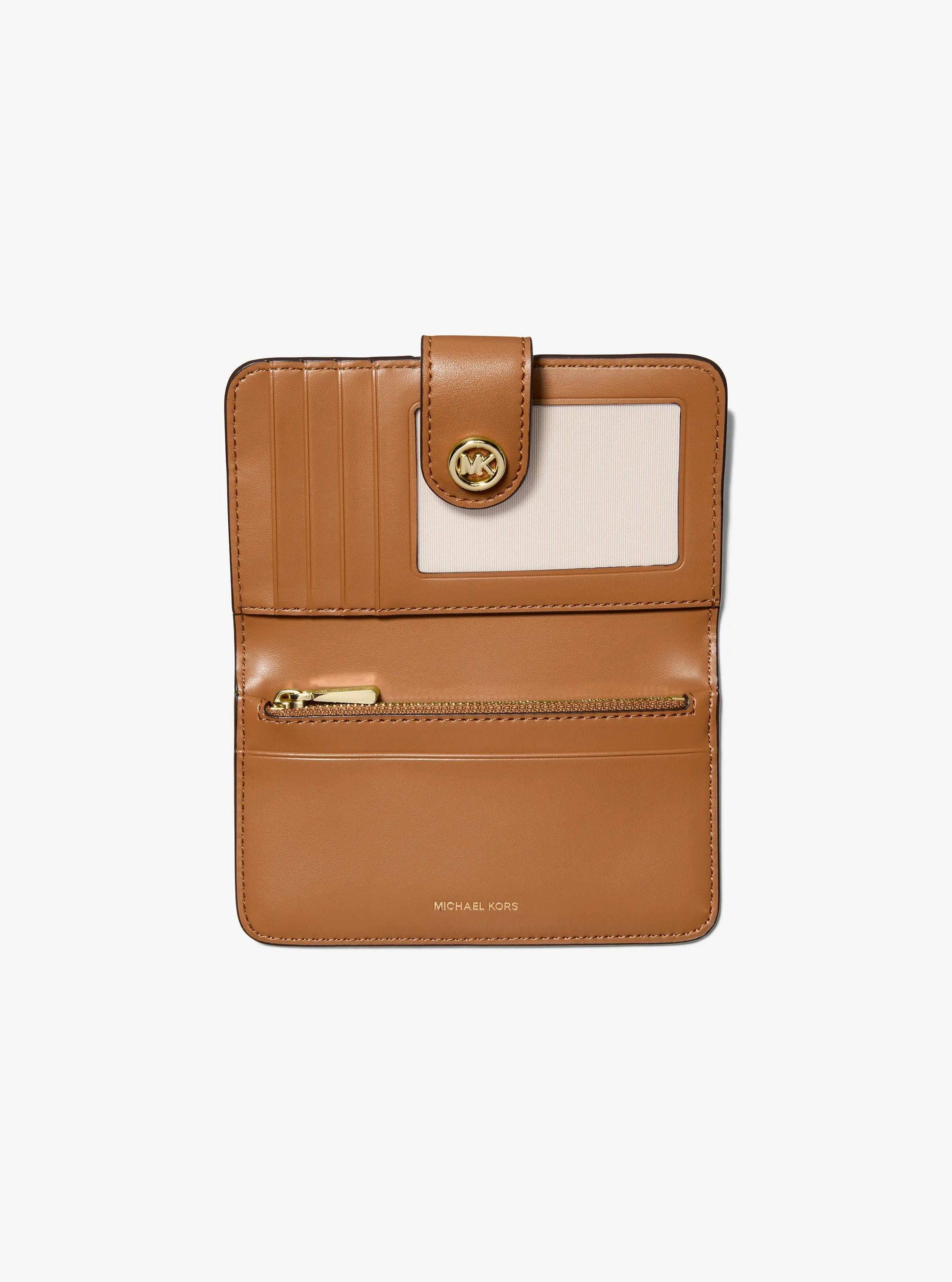 MK Pop Charm Medium Signature Logo Wallet