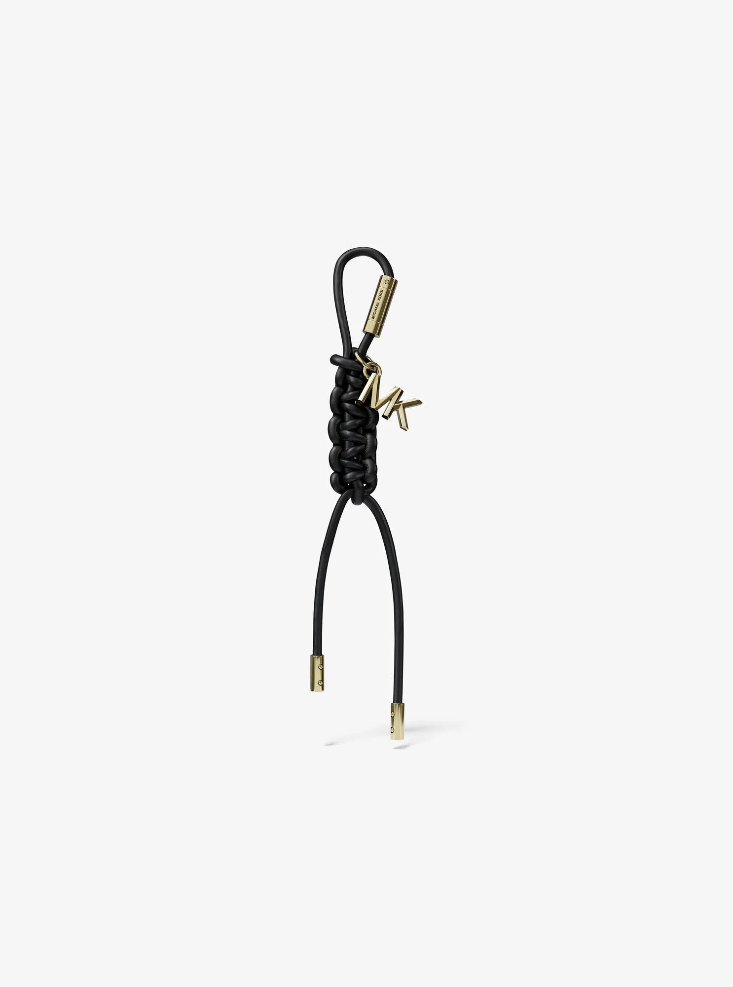 Gold-Tone and Braided Cord Bag Charm