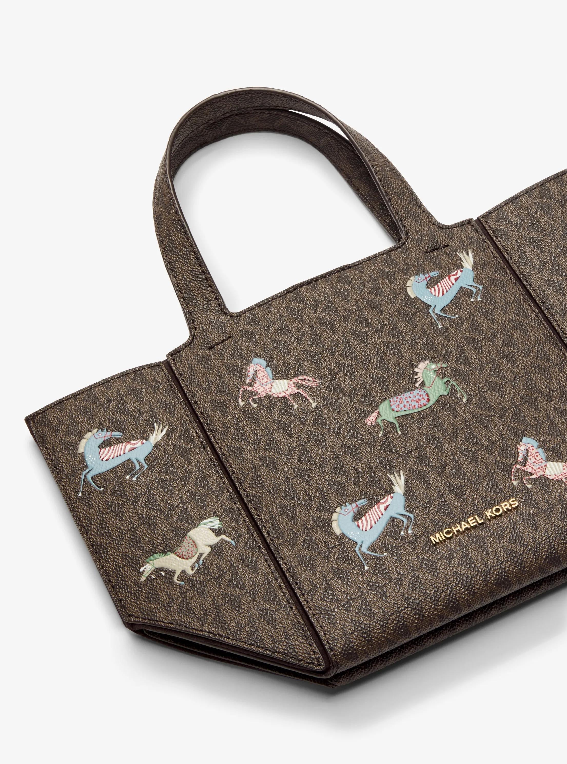 Jordi Small Signature Logo Convertible Tote Bag