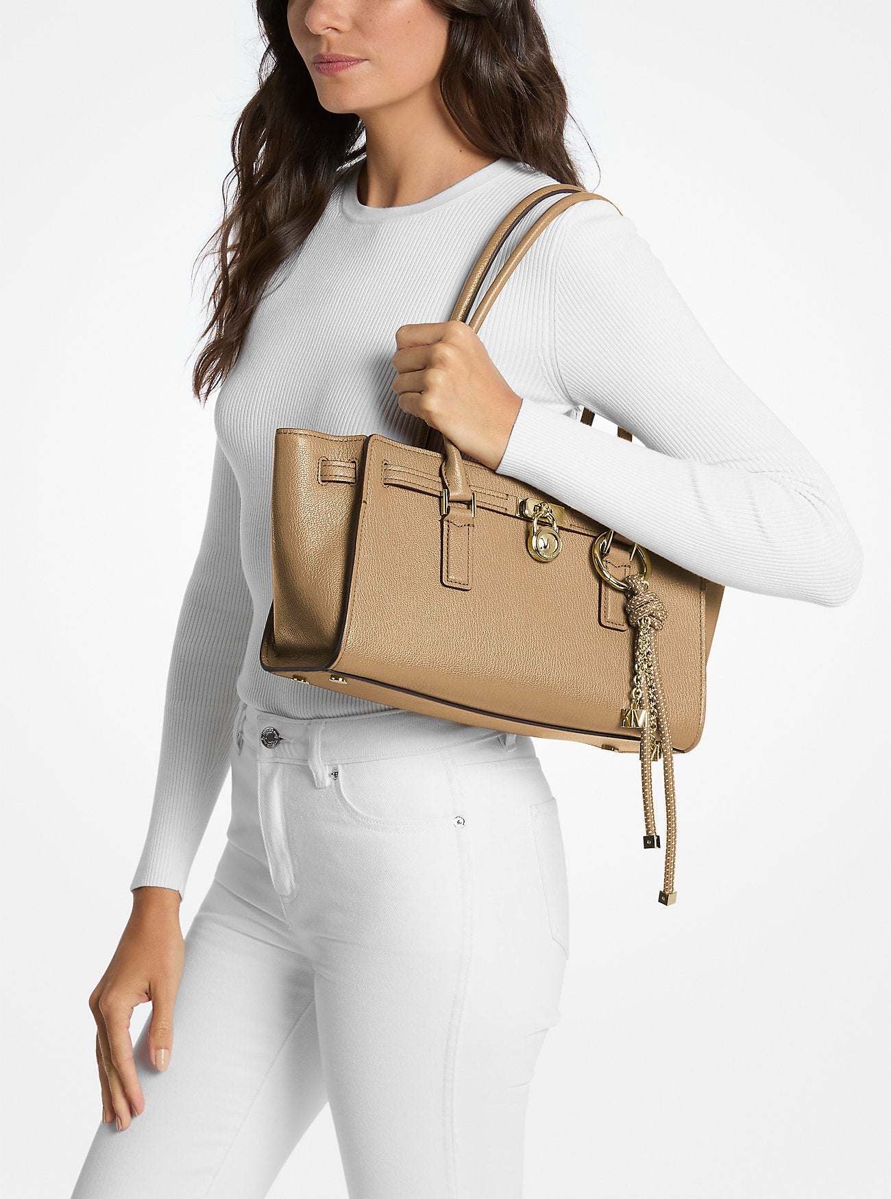 Hamilton Moderne Small Leather Satchel