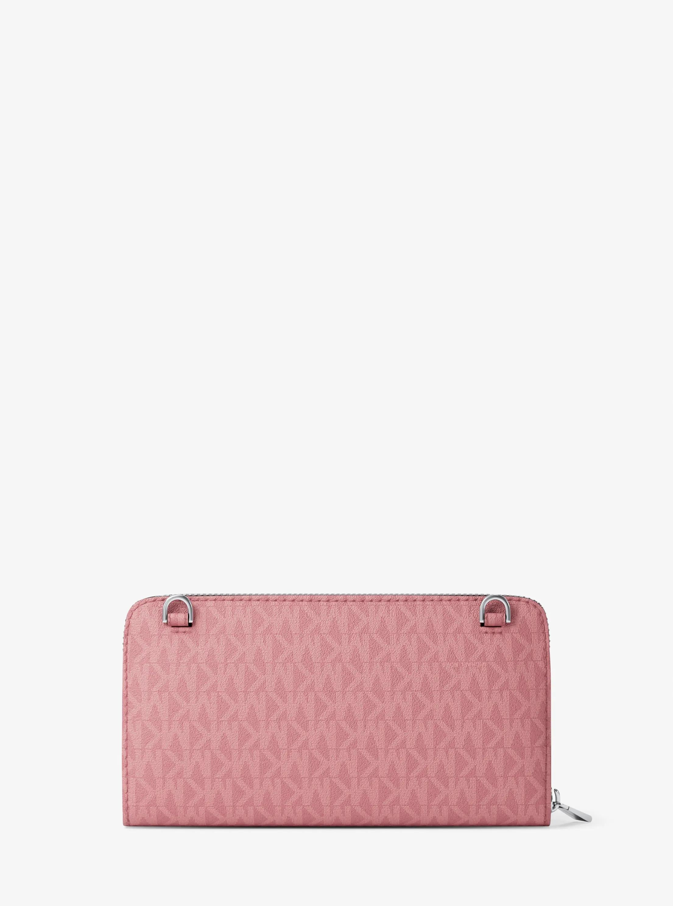Jet Set Large Signature Logo Continental Crossbody Bag
