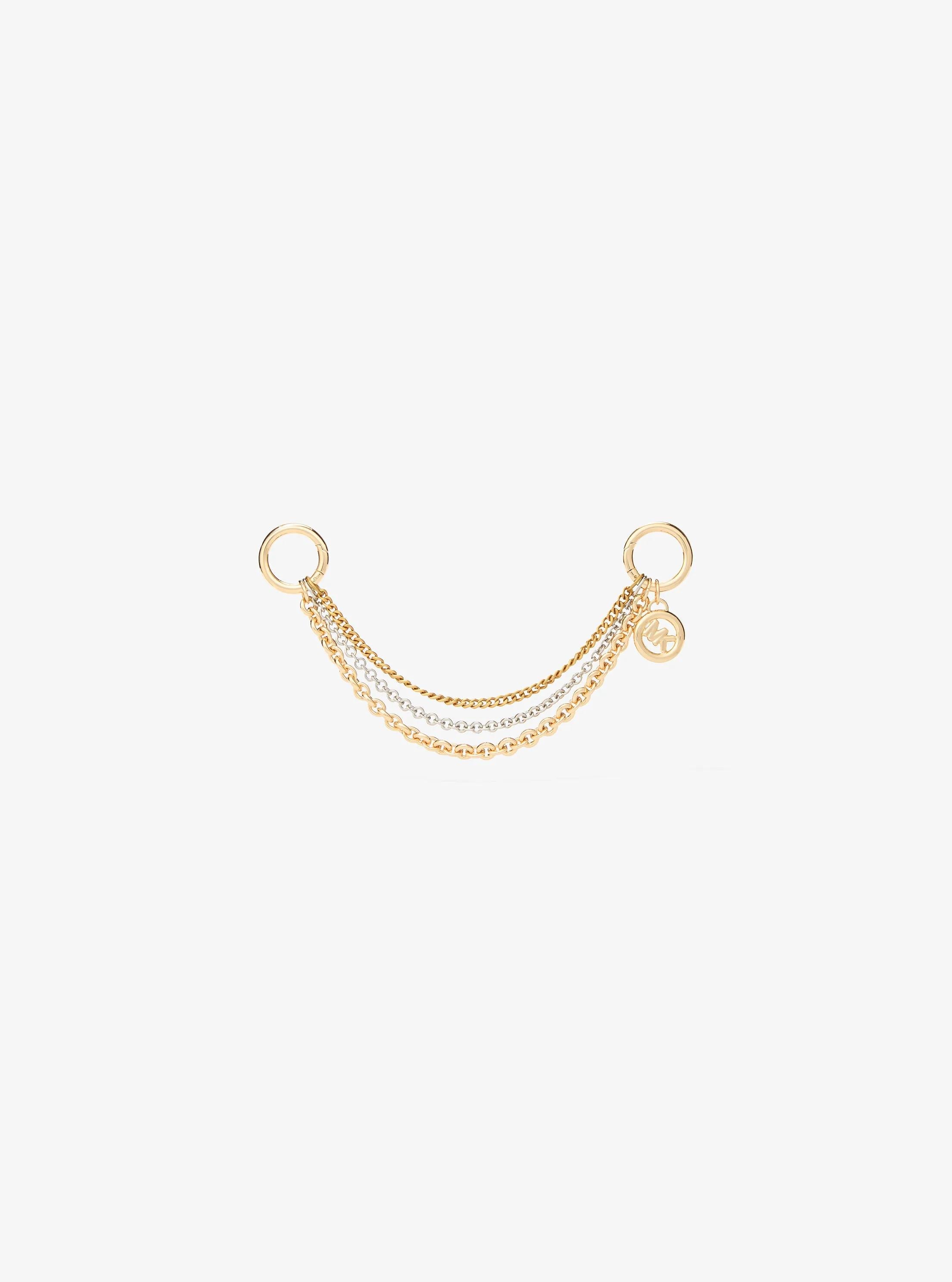 Mixed-Metal Chain Bag Charm