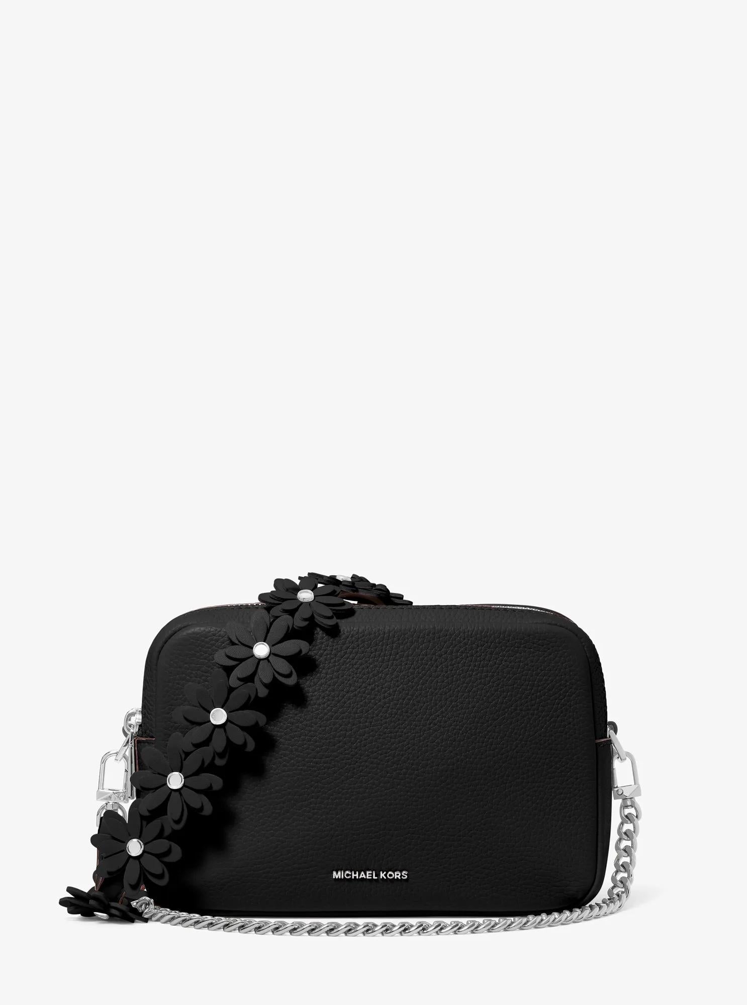 Bryant Medium Pebbled Leather Camera Crossbody Bag