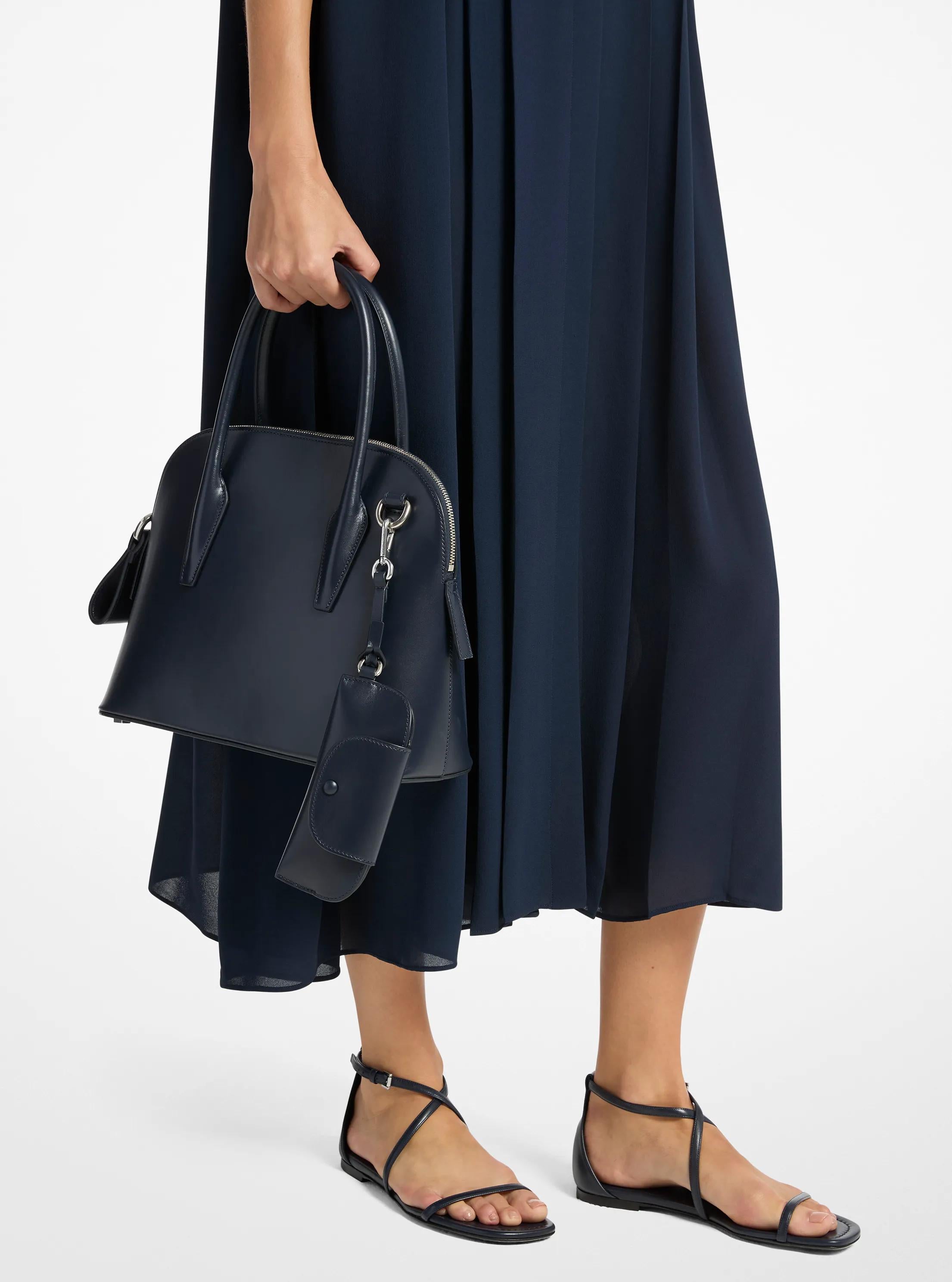 Kaitlin Medium Leather Dome Satchel